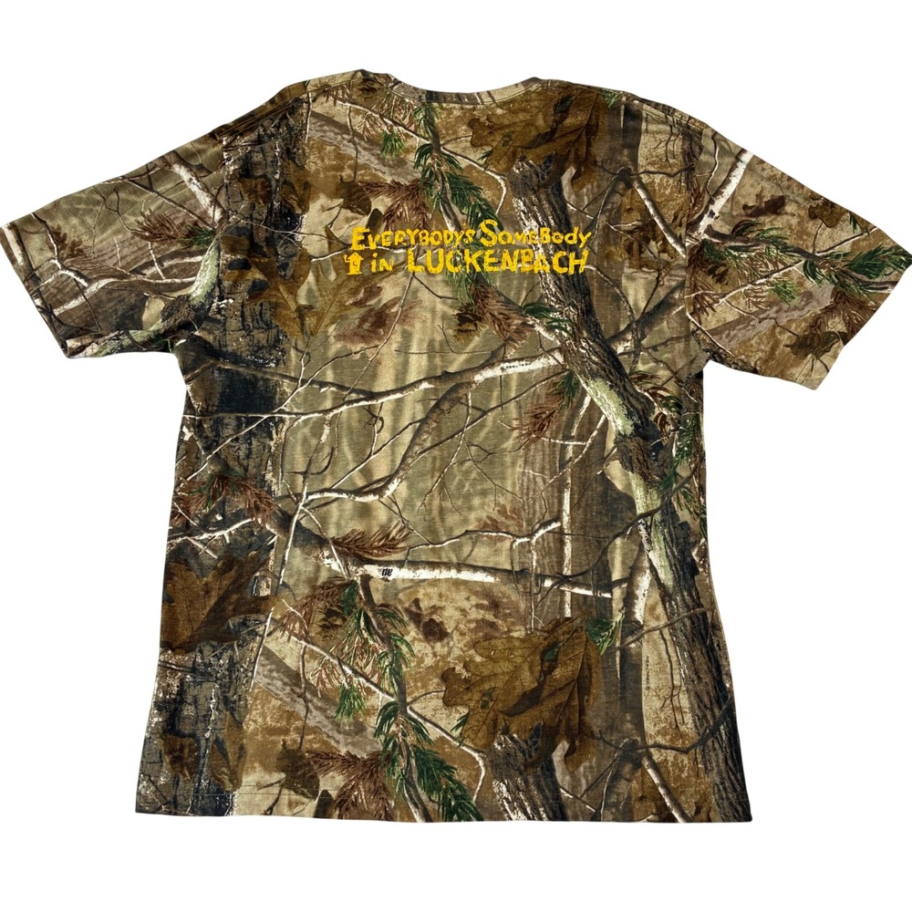 Code V T-Shirt Men XL Camo‎ Luckenbach Texas Realtree Graphic Tee Souvenir - Picture 2 of 7